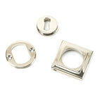 Polished Nickel Round Escutcheon (Square) | From The Anvil-Escutcheons-Yester Home