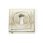 Polished Nickel Round Escutcheon (Square) | From The Anvil-Escutcheons-Yester Home