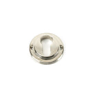 Polished Nickel Round Euro Escutcheon (Beehive) | From The Anvil-Euro Escutcheons-Yester Home