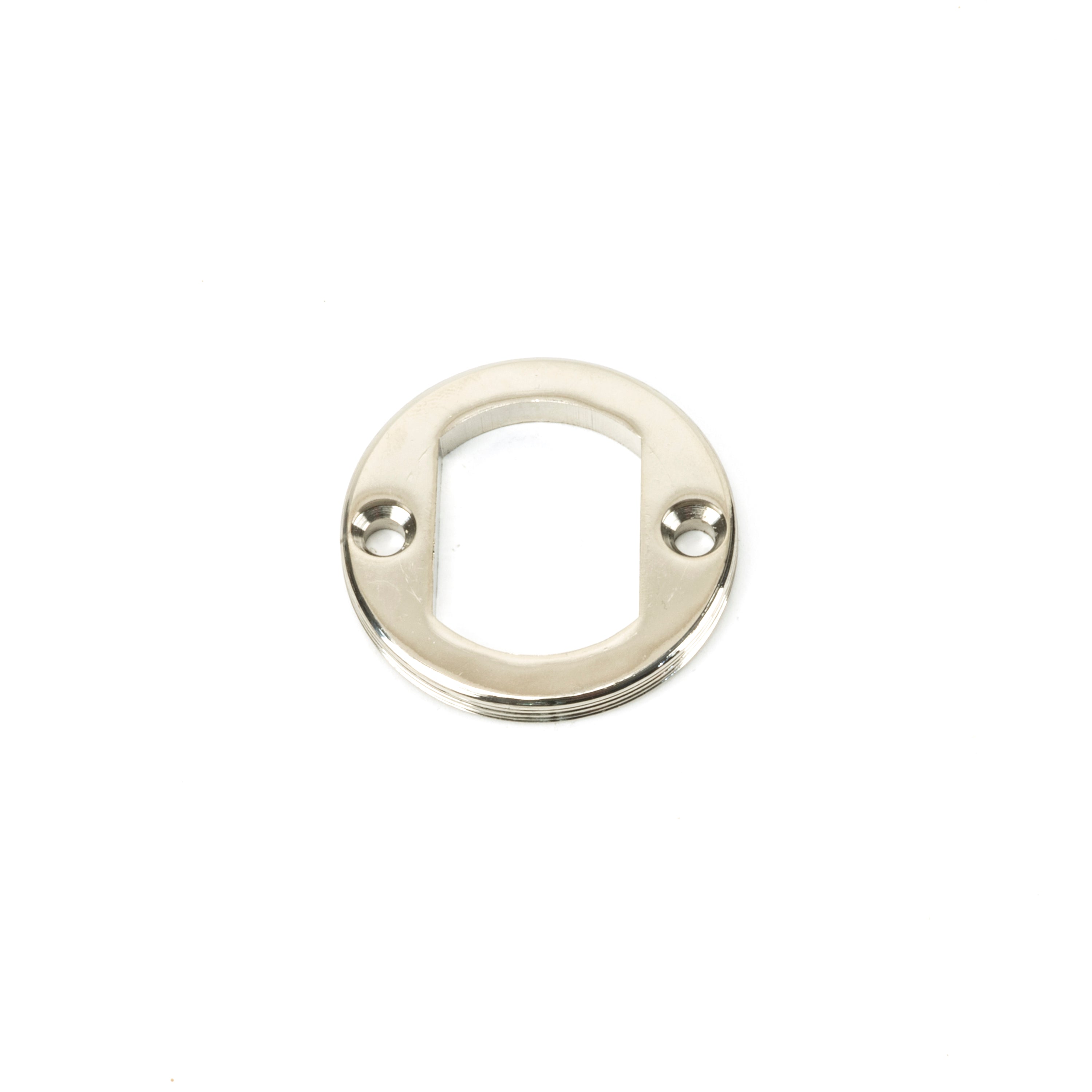 Polished Nickel Round Euro Escutcheon (Beehive) | From The Anvil-Euro Escutcheons-Yester Home
