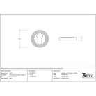 Polished Nickel Round Euro Escutcheon (Beehive) | From The Anvil-Euro Escutcheons-Yester Home