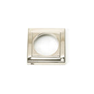 Polished Nickel Round Euro Escutcheon (Square) | From The Anvil - Euro Escutcheons - From The Anvil - Yester Home