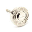 Polished Nickel Round Thumbturn Set (Beehive) | From The Anvil-Thumbturns-Yester Home