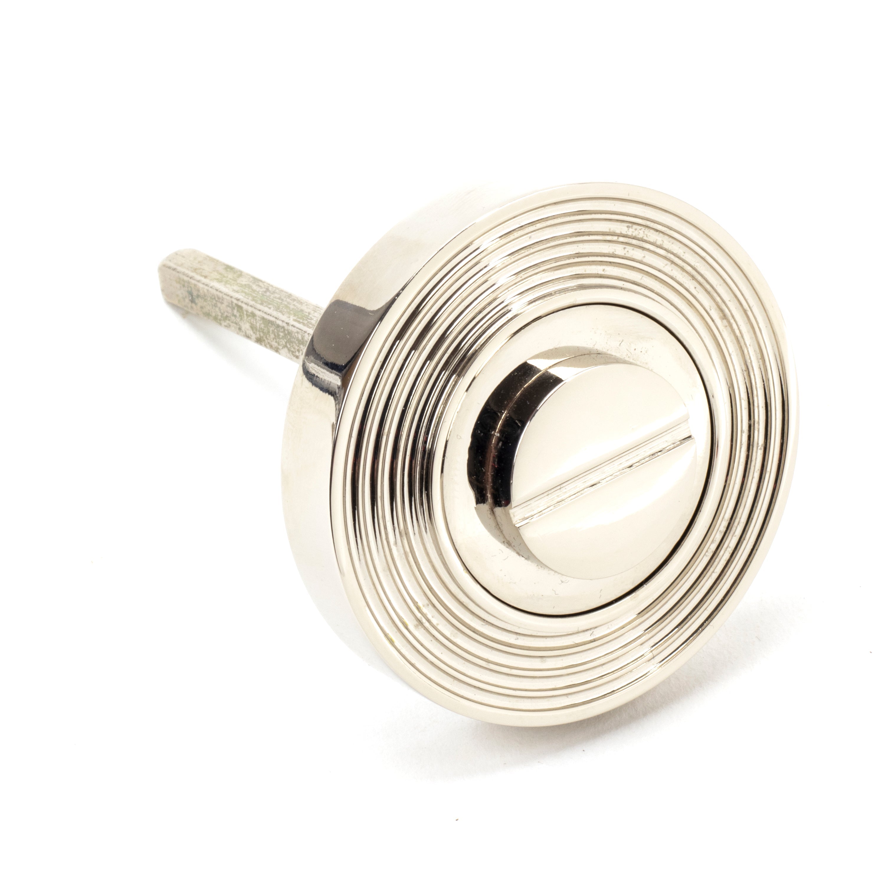 Polished Nickel Round Thumbturn Set (Beehive) | From The Anvil-Thumbturns-Yester Home