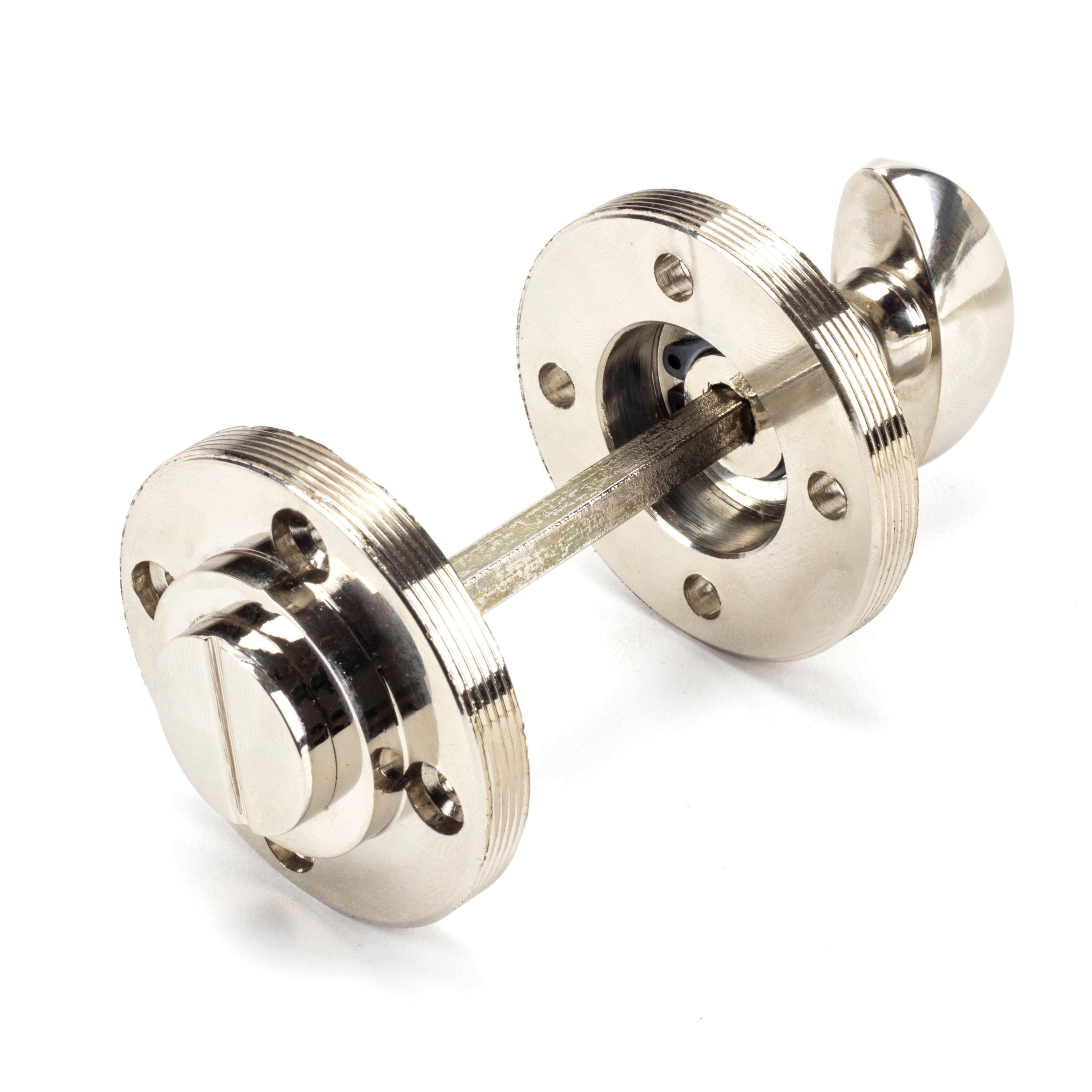 Polished Nickel Round Thumbturn Set (Beehive) | From The Anvil-Thumbturns-Yester Home