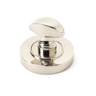 Polished Nickel Round Thumbturn Set (Plain) | From The Anvil-Thumbturns-Yester Home
