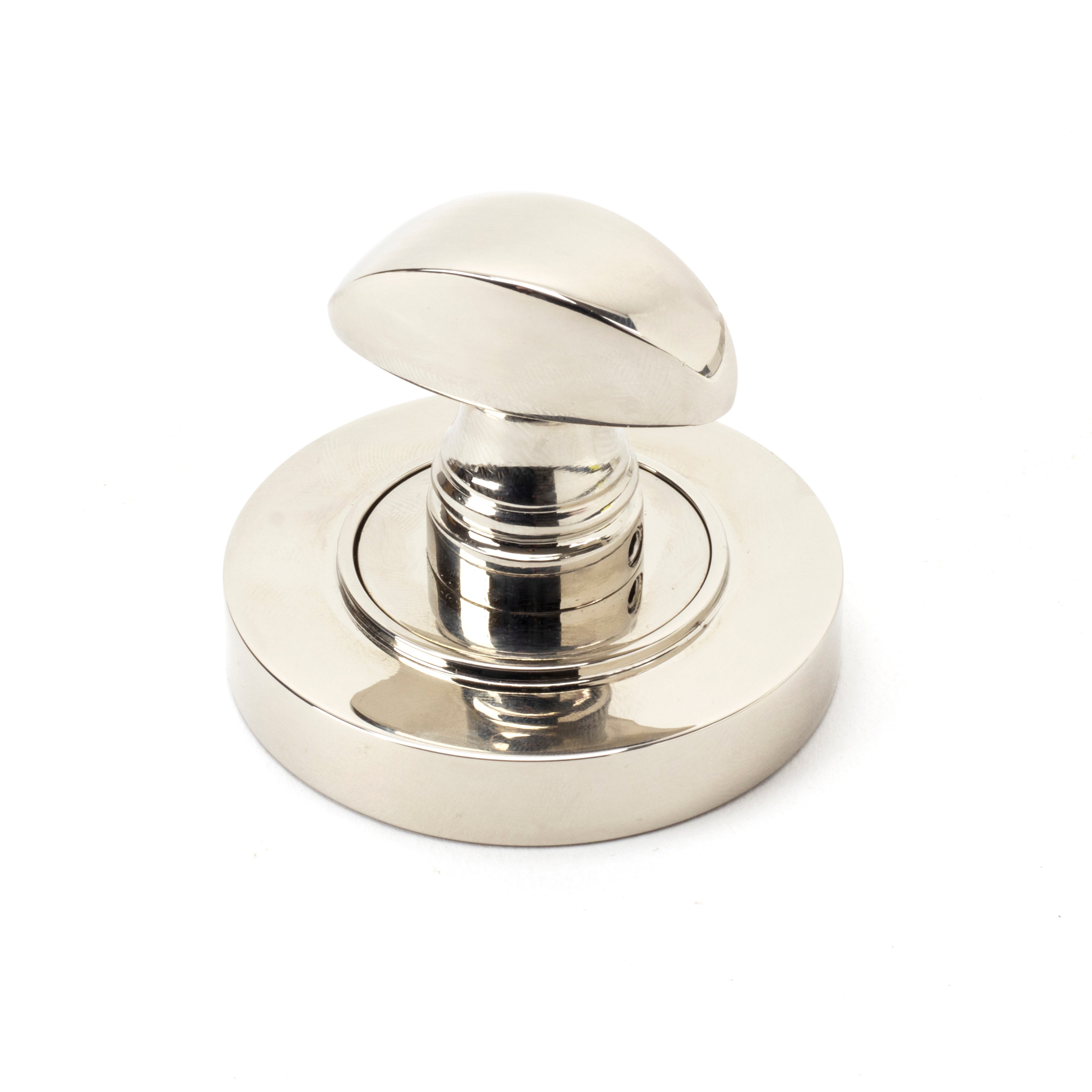 Polished Nickel Round Thumbturn Set (Plain) | From The Anvil-Thumbturns-Yester Home