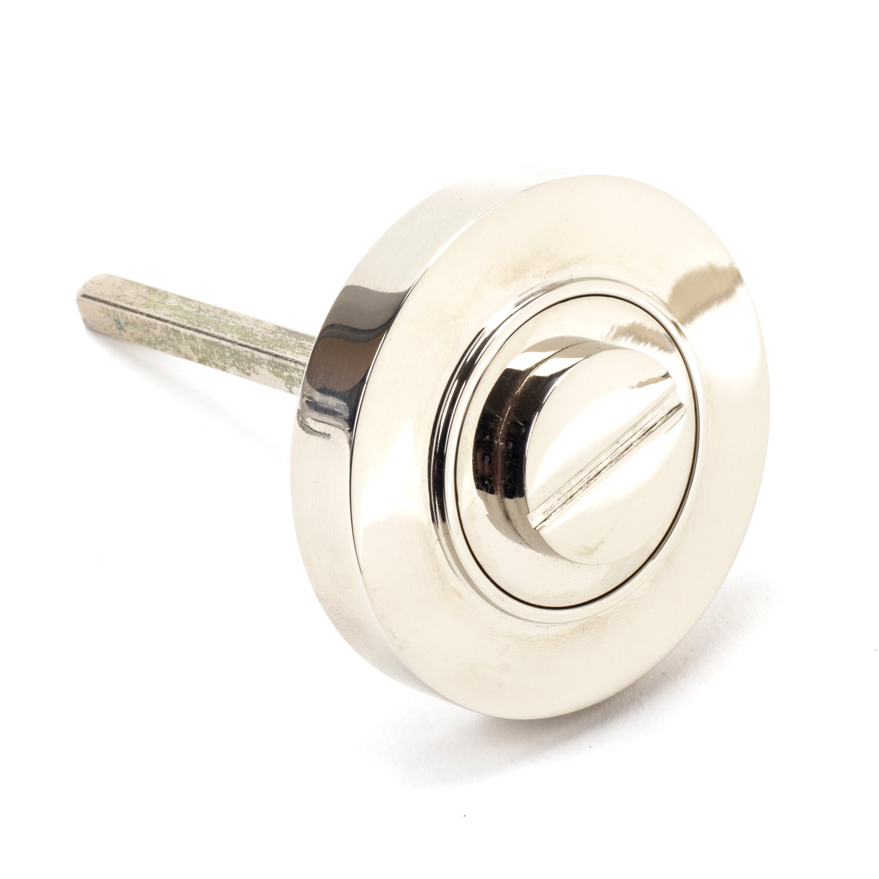 Polished Nickel Round Thumbturn Set (Plain) | From The Anvil-Thumbturns-Yester Home