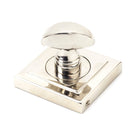 Polished Nickel Round Thumbturn Set (Square) | From The Anvil-Thumbturns-Yester Home