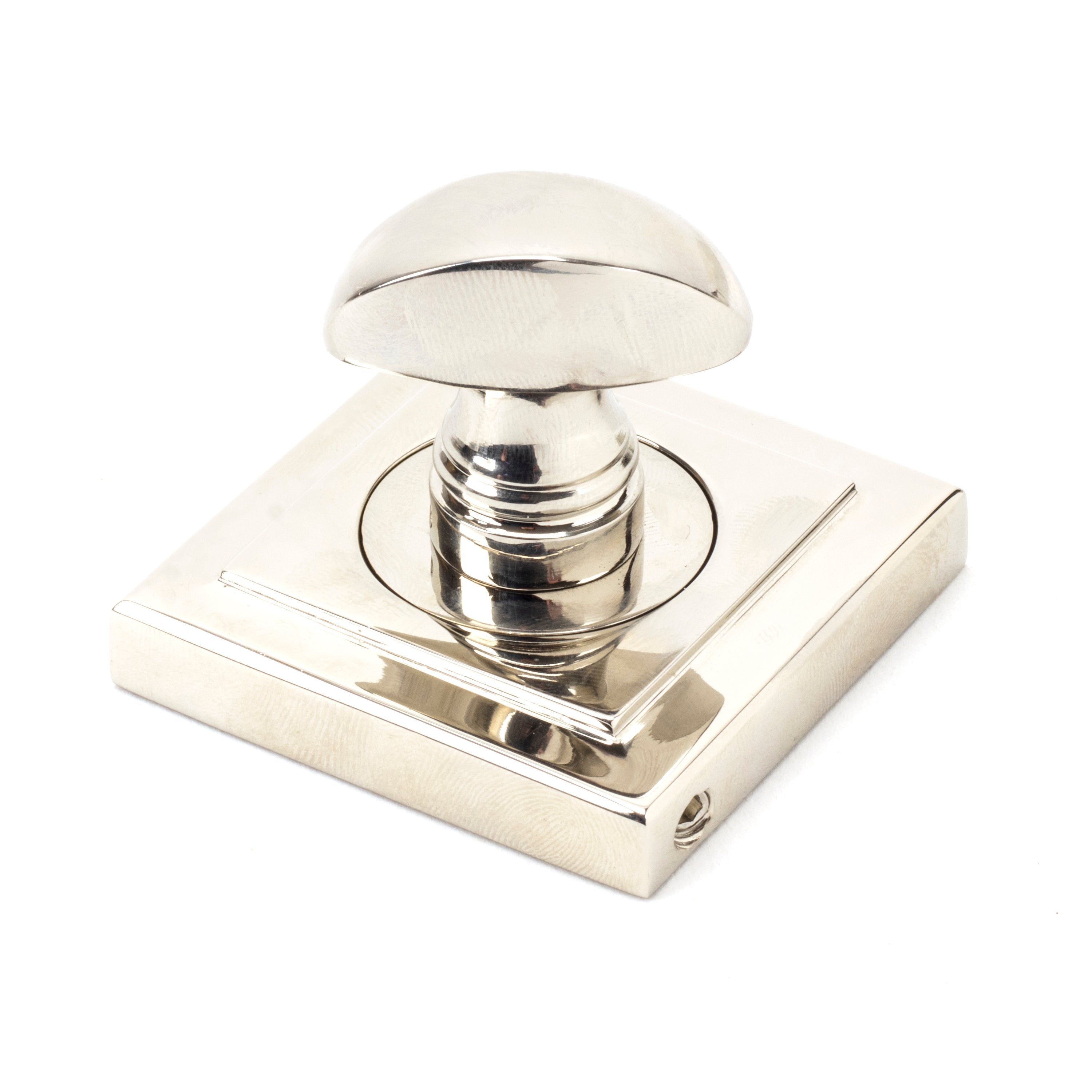 Polished Nickel Round Thumbturn Set (Square) | From The Anvil-Thumbturns-Yester Home