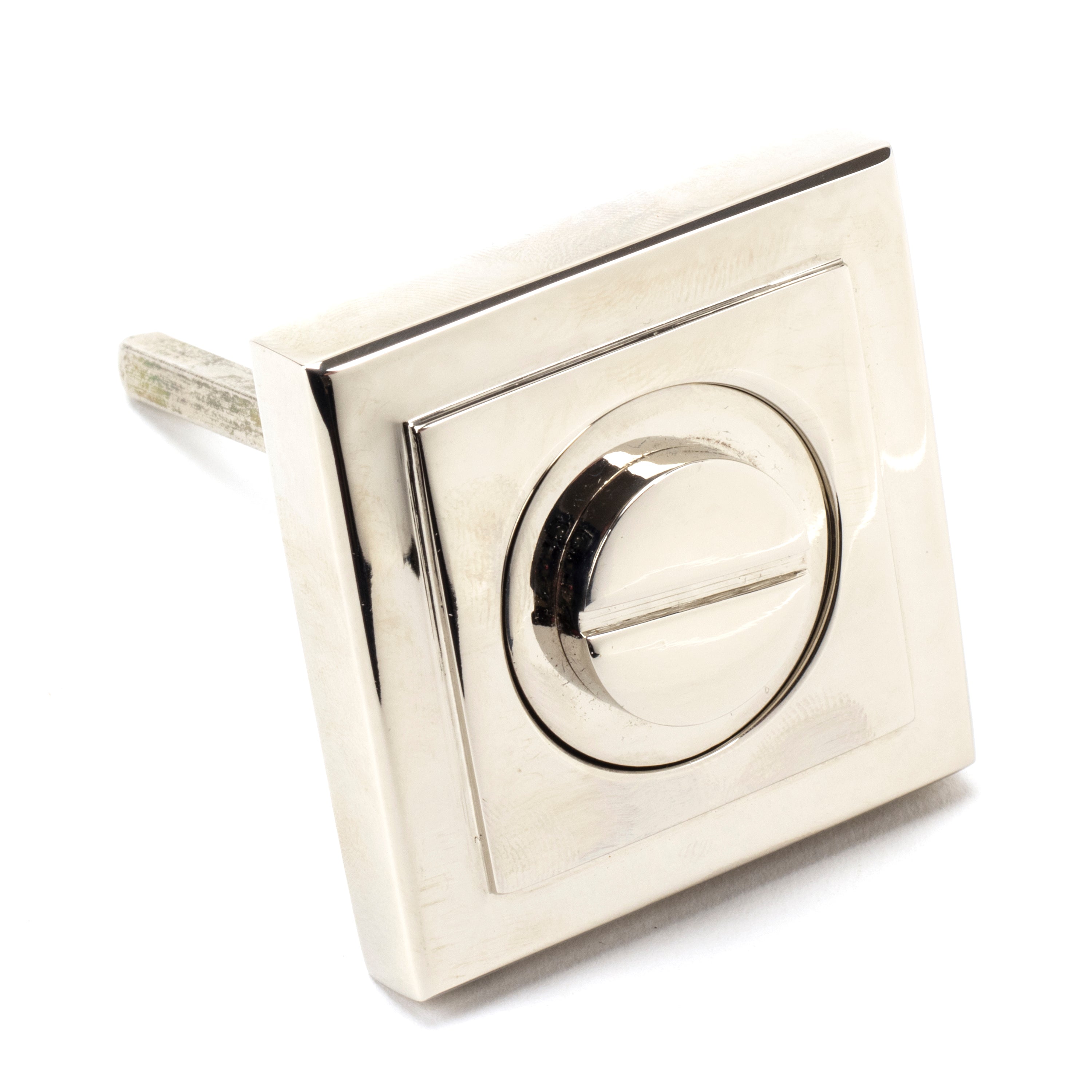 Polished Nickel Round Thumbturn Set (Square) | From The Anvil-Thumbturns-Yester Home