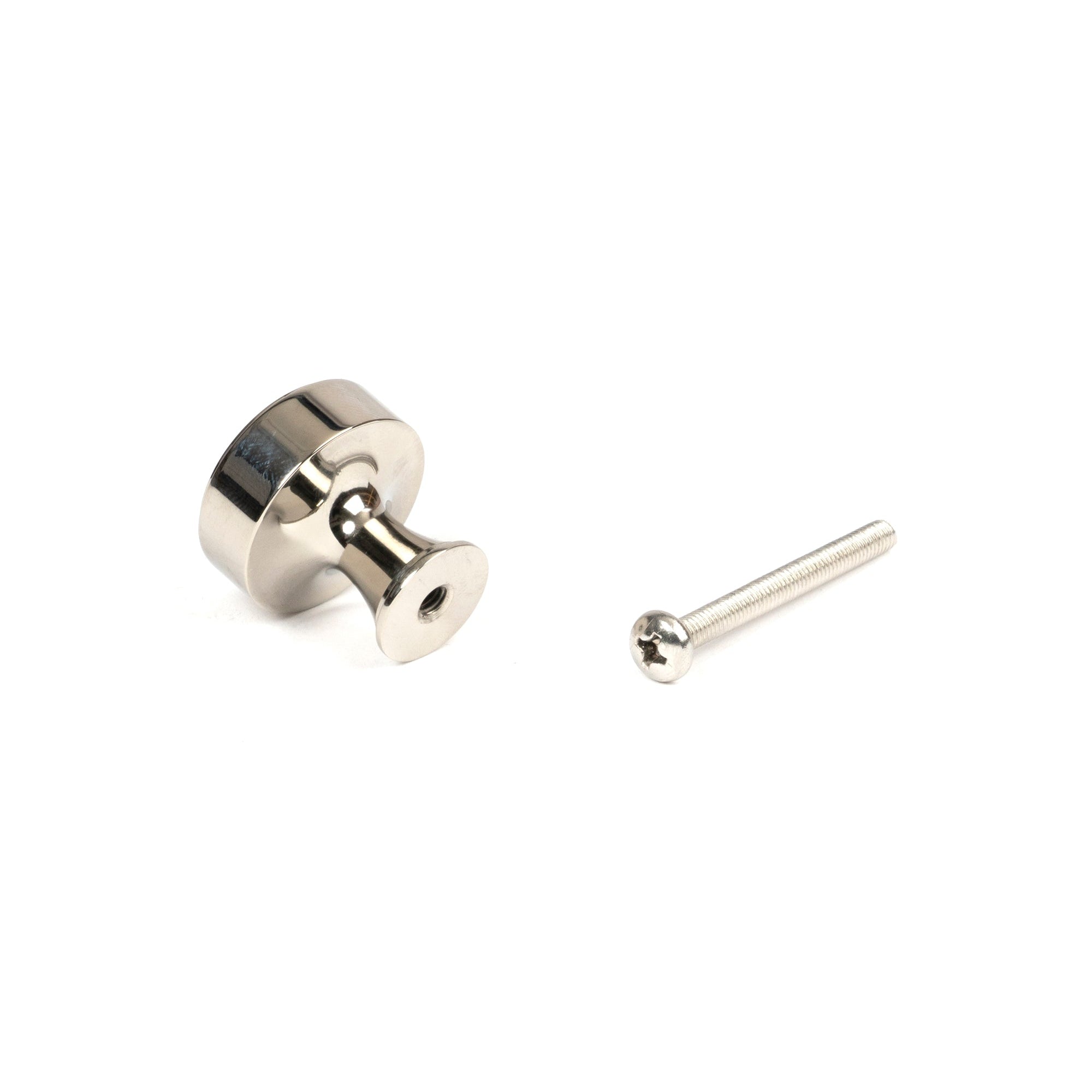 Polished Nickel Scully Cabinet Knob - 25mm | From The Anvil-Cabinet Knobs-Yester Home