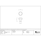 Polished Nickel Scully Cabinet Knob - 25mm | From The Anvil-Cabinet Knobs-Yester Home