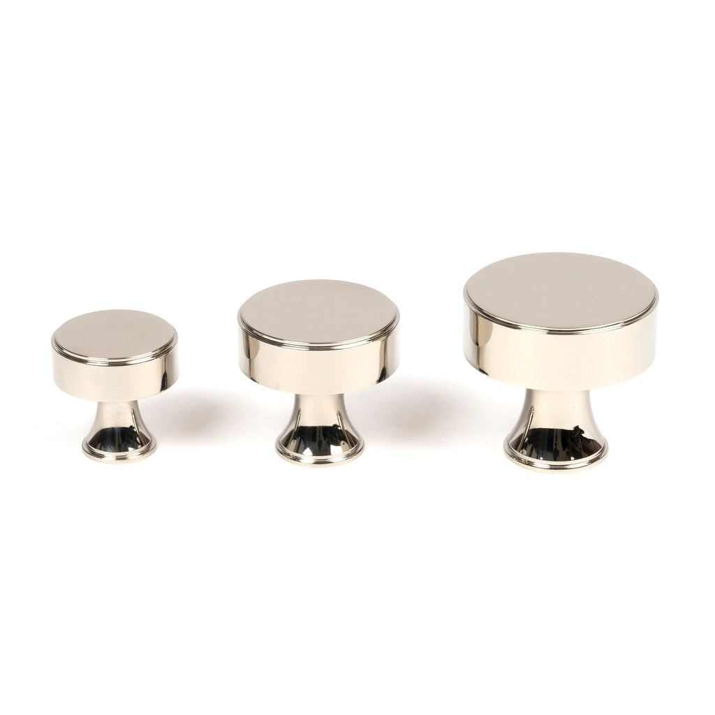 Polished Nickel Scully Cabinet Knob - 25mm | From The Anvil-Cabinet Knobs-Yester Home