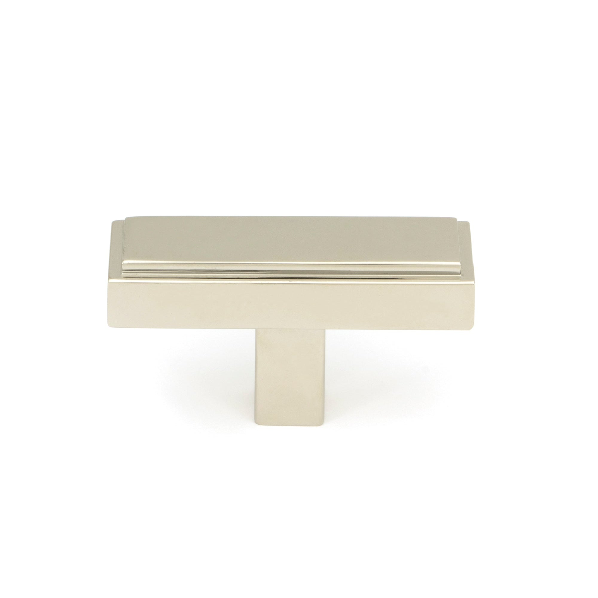 Polished Nickel Scully T-Bar | From The Anvil-Cabinet Knobs-Yester Home