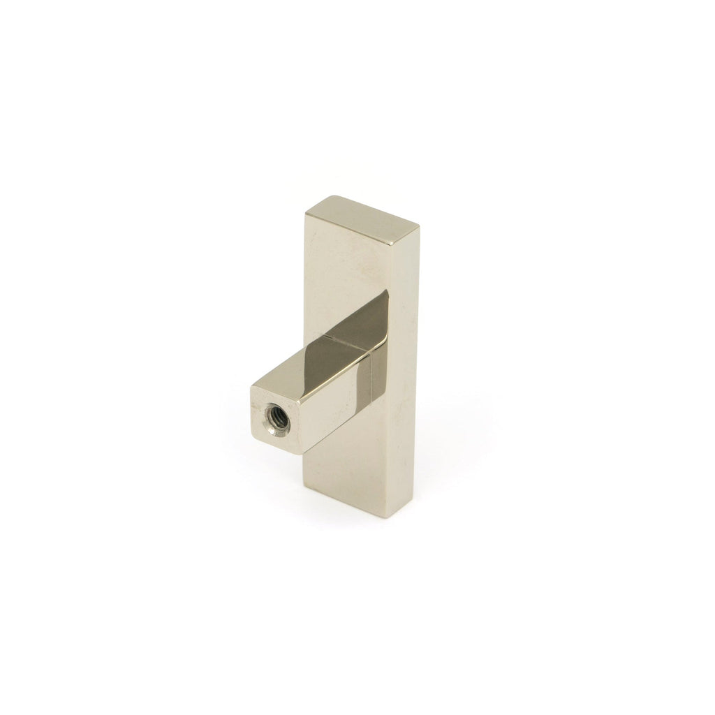 Polished Nickel Scully T-Bar | From The Anvil-Cabinet Knobs-Yester Home