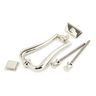 Polished Nickel Slimline Art Deco Door Knocker | From The Anvil - Bolt-Through Door Knockers - From The Anvil - Yester Home