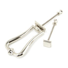 Polished Nickel Slimline Art Deco Door Knocker | From The Anvil - Bolt-Through Door Knockers - From The Anvil - Yester Home