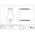 Polished Nickel Slimline Art Deco Door Knocker | From The Anvil - Bolt-Through Door Knockers - From The Anvil - Yester Home