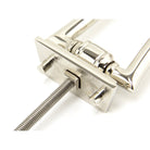 Polished Nickel Slimline Art Deco Door Knocker | From The Anvil-Bolt-Through Door Knockers-Yester Home