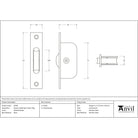 Polished Nickel Square Ended Sash Pulley 75kg | From The Anvil-Sash Pulleys-Yester Home