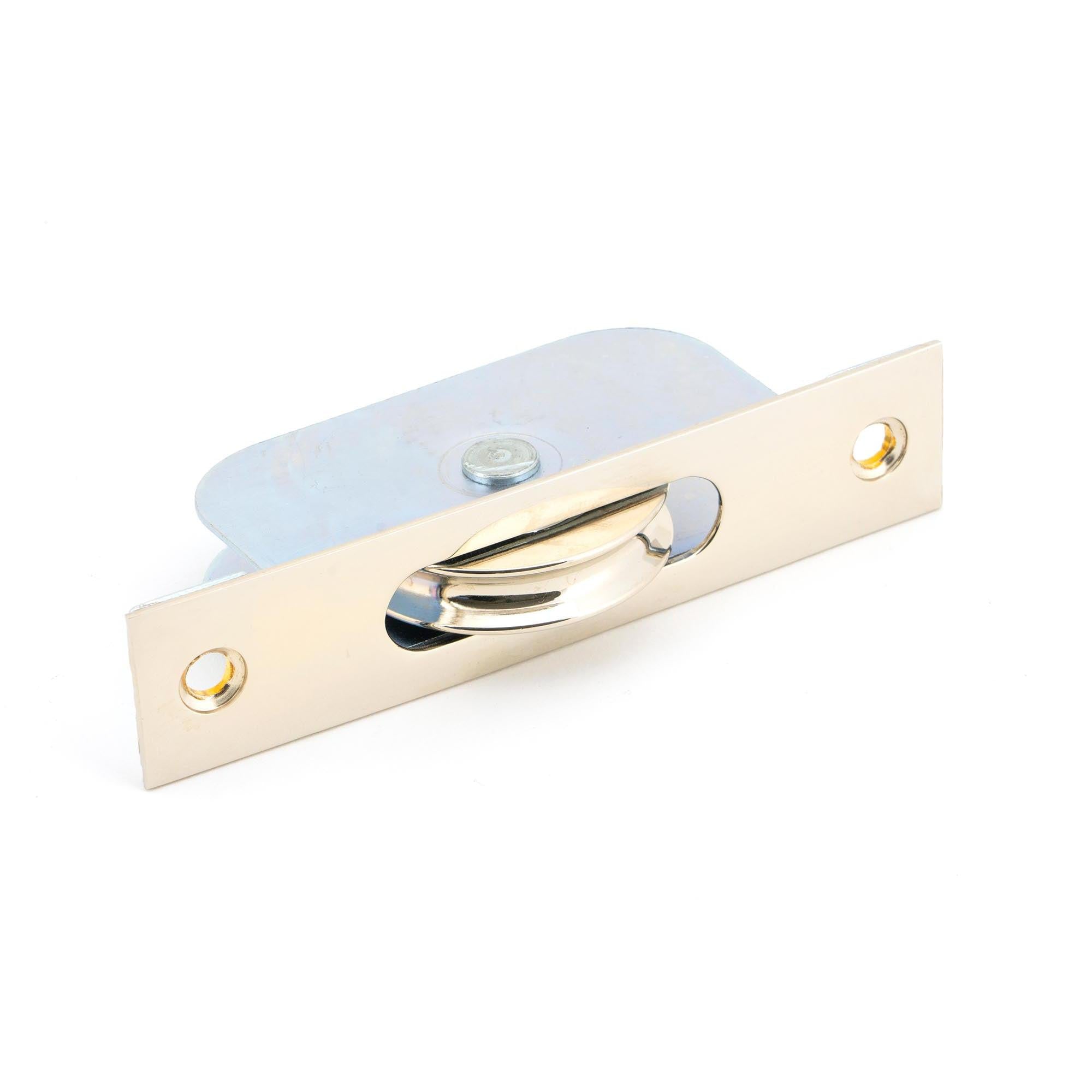 Polished Nickel Square Ended Sash Pulley 75kg | From The Anvil - Sash Pulleys - From The Anvil - Yester Home