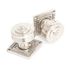 Polished Nickel Tewkesbury Square Mortice Knob Set | From The Anvil - Mortice Knobs - From The Anvil - Yester Home