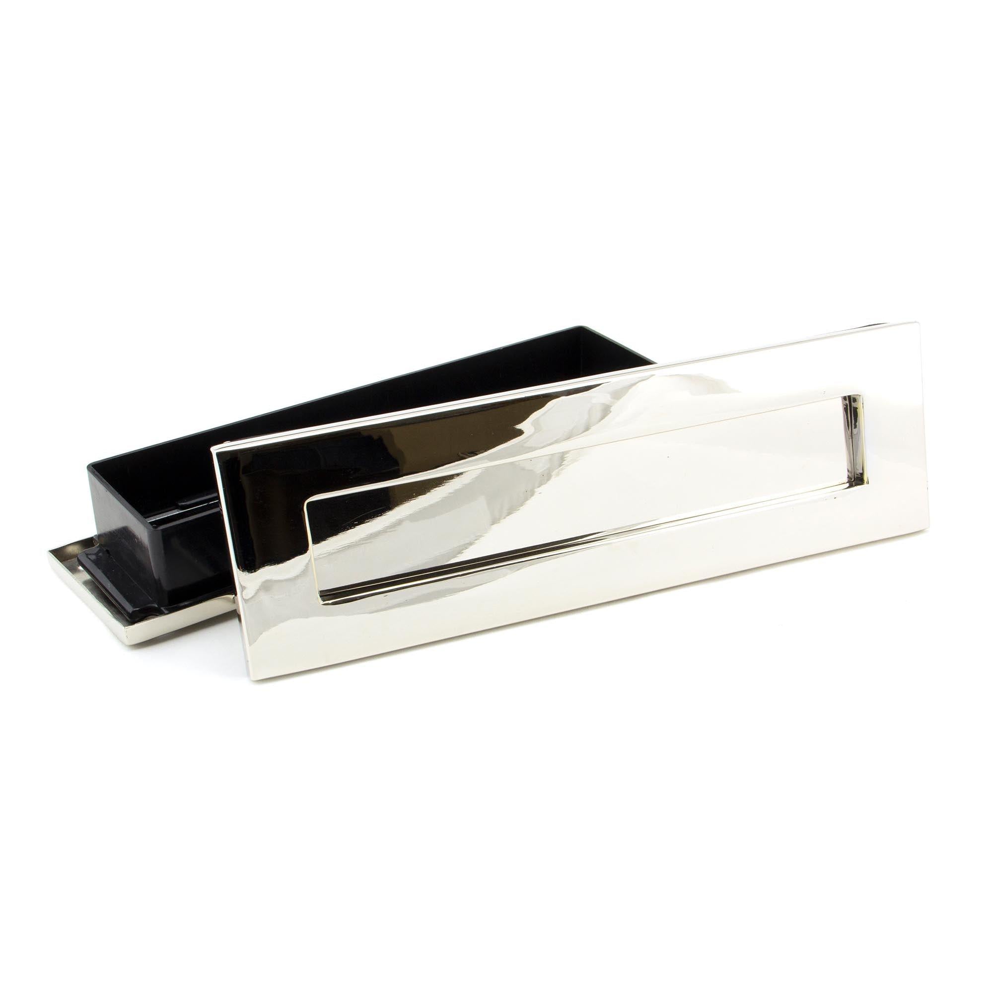 Polished Nickel Traditional Letterbox | From The Anvil - Letterbox - From The Anvil - Yester Home