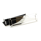 Polished Nickel Traditional Letterbox | From The Anvil - Letterbox - From The Anvil - Yester Home