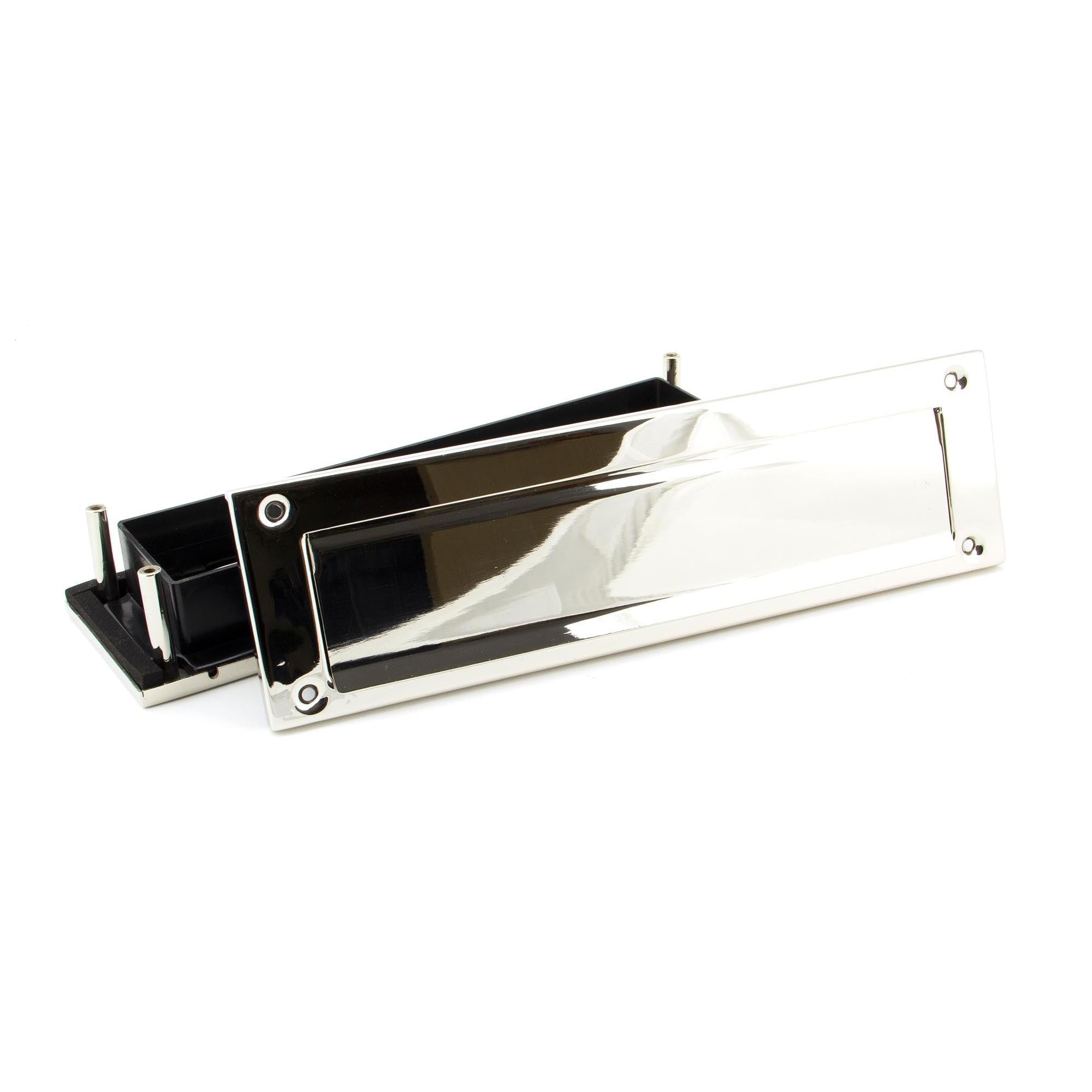 Polished Nickel Traditional Letterbox | From The Anvil - Letterbox - From The Anvil - Yester Home