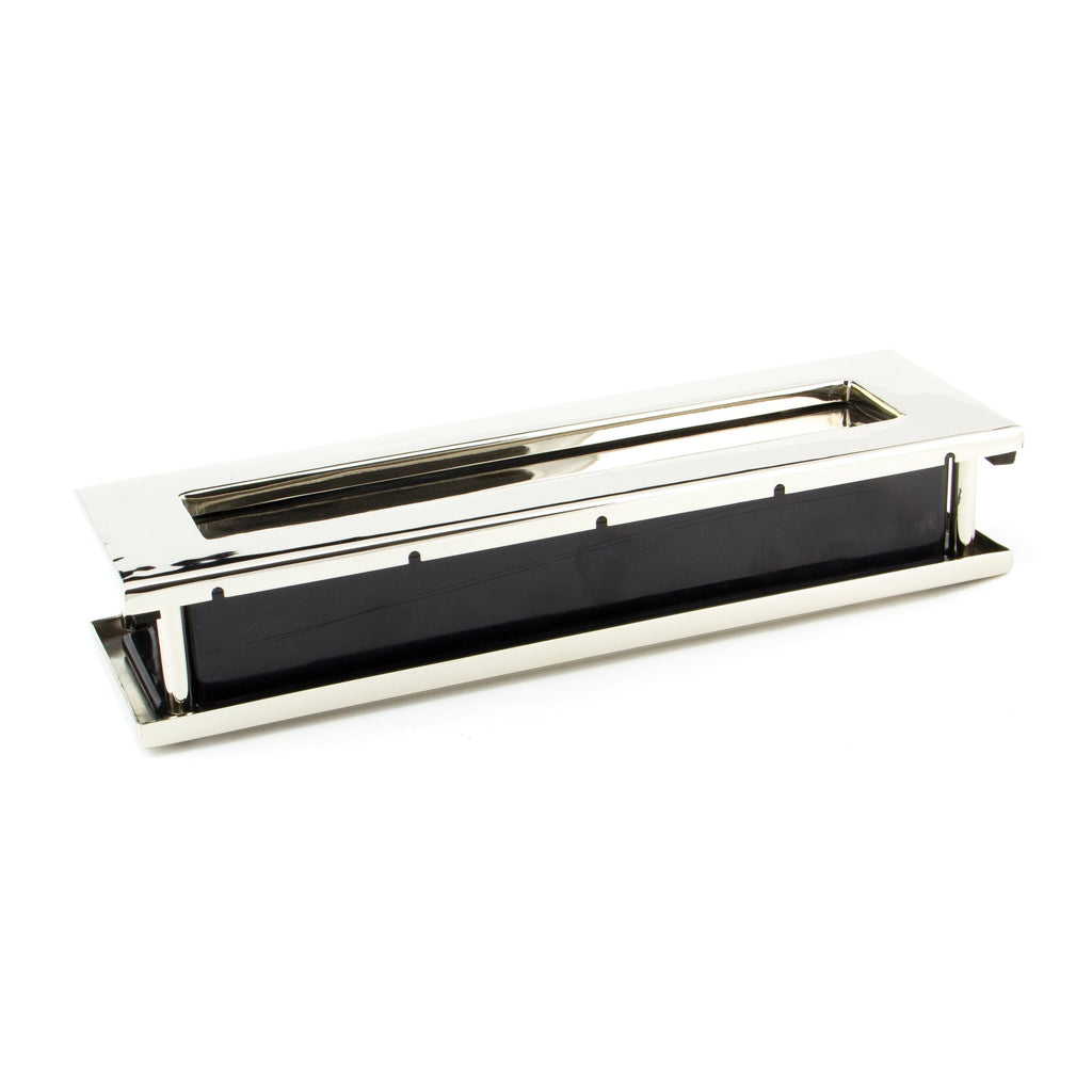 Polished Nickel Traditional Letterbox | From The Anvil-Letterbox-Yester Home