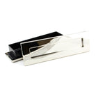 Polished Nickel Traditional Letterbox | From The Anvil-Letterbox-Yester Home