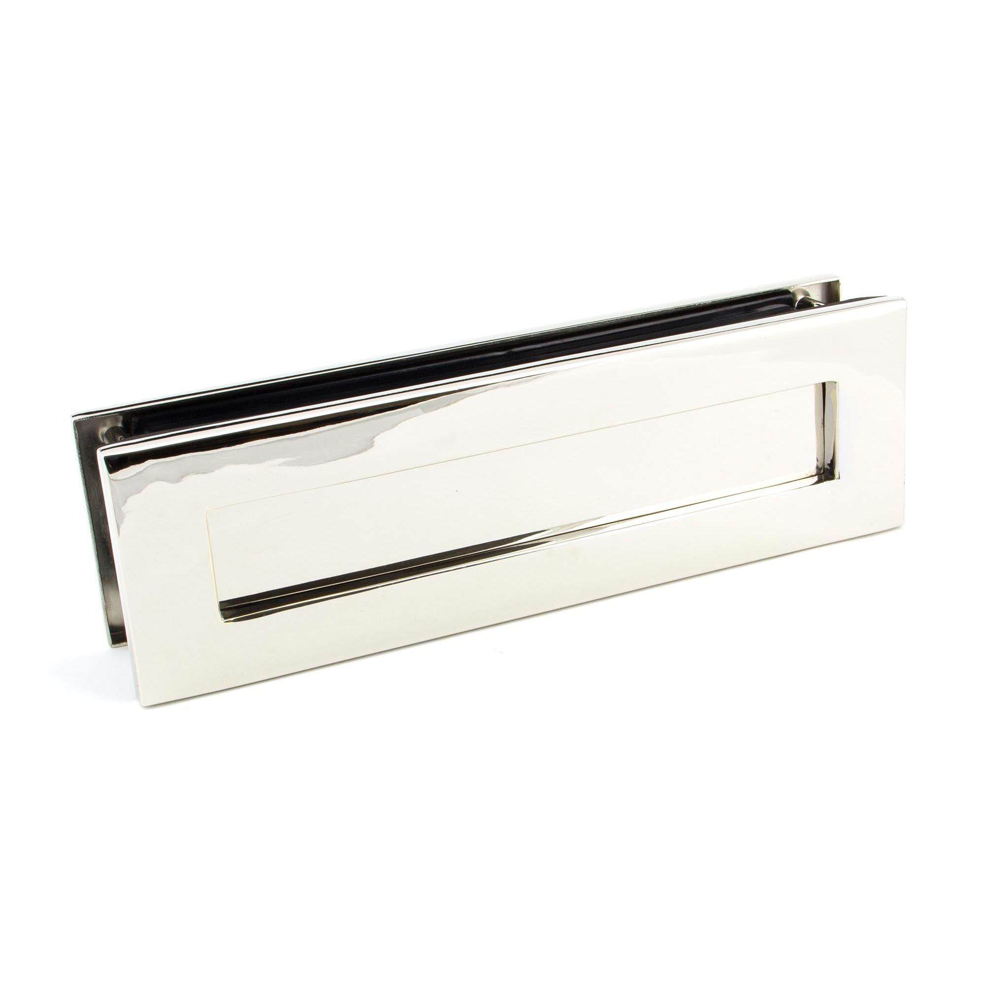 Polished Nickel Traditional Letterbox | From The Anvil - Letterbox - From The Anvil - Yester Home