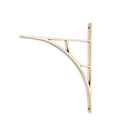 Polished Nickel Tyne Shelf Bracket (314mm x 250mm) | From The Anvil-Shelf Brackets-Yester Home