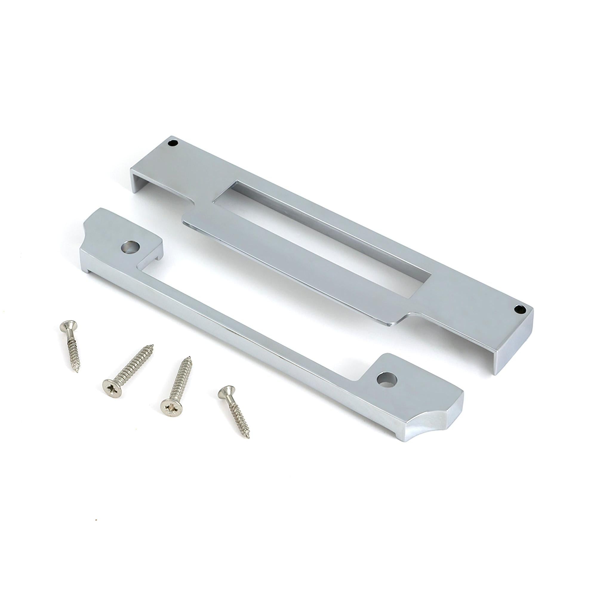 Polished SS ½" Rebate Kit for Euro Sash Lock - Euro Locks - From The Anvil - Yester Home