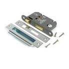 Polished SS 2½" Heavy Duty Bathroom Mortice Lock - Bathroom Locks - From The Anvil - Yester Home