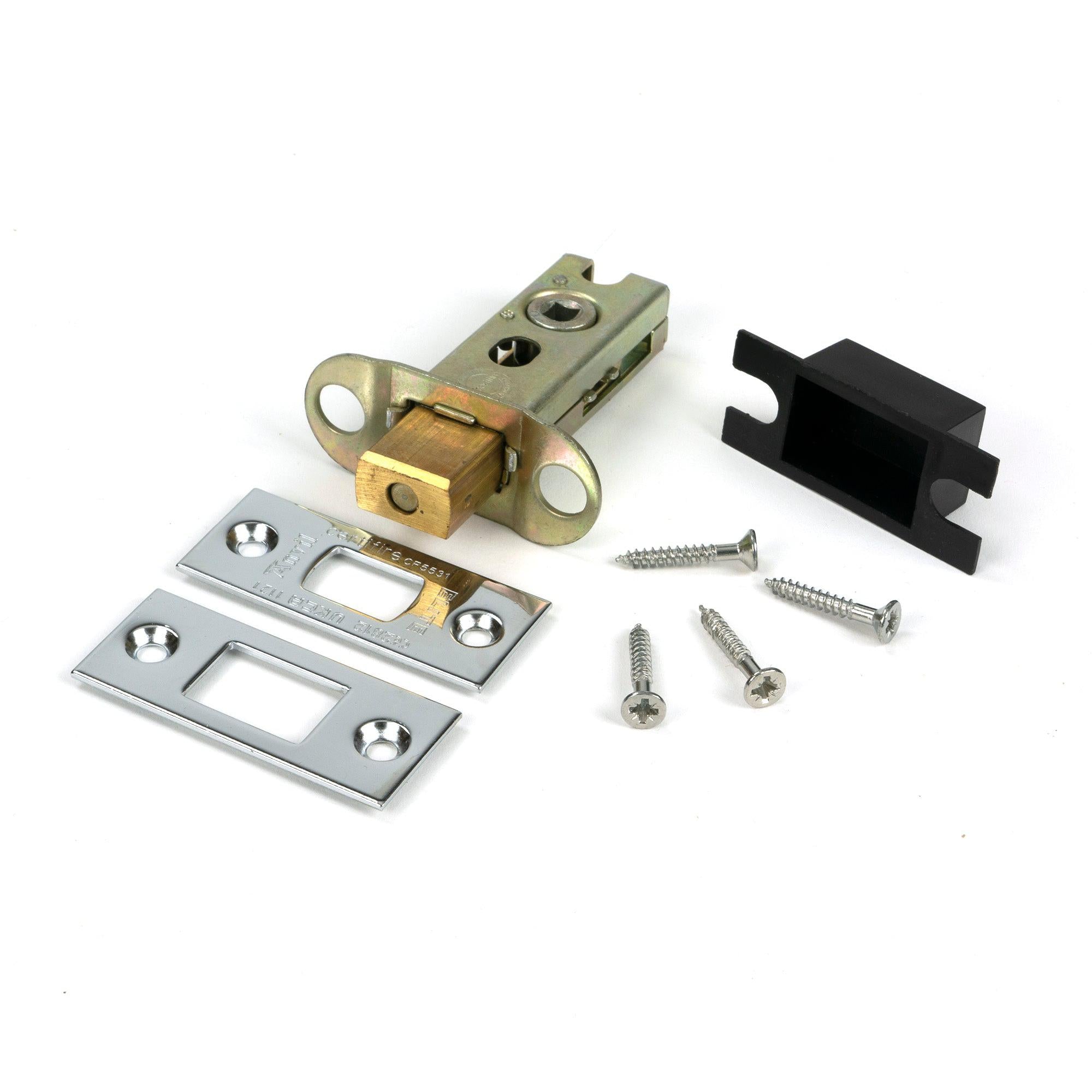 Polished SS 2½" Heavy Duty Tubular Deadbolt - Deadlocks & Deadbolts - From The Anvil - Yester Home