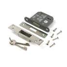 Polished SS 3" 5 Lever BS Dead Lock KA - Deadlocks & Deadbolts - From The Anvil - Yester Home