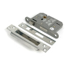 Polished SS 3" 5 Lever BS Sash Lock KA - Sash Locks - From The Anvil - Yester Home