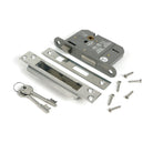 Polished SS 3" 5 Lever BS Sash Lock - Sash Locks - From The Anvil - Yester Home