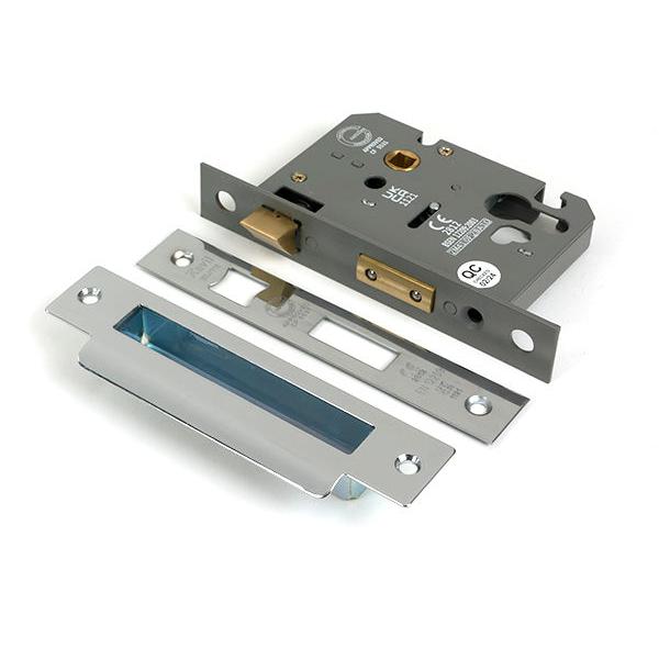 Polished SS 3" Euro Profile Sash Lock - Euro Locks - From The Anvil - Yester Home