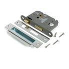 Polished SS 3" Heavy Duty Bathroom Mortice Lock - Bathroom Locks - From The Anvil - Yester Home