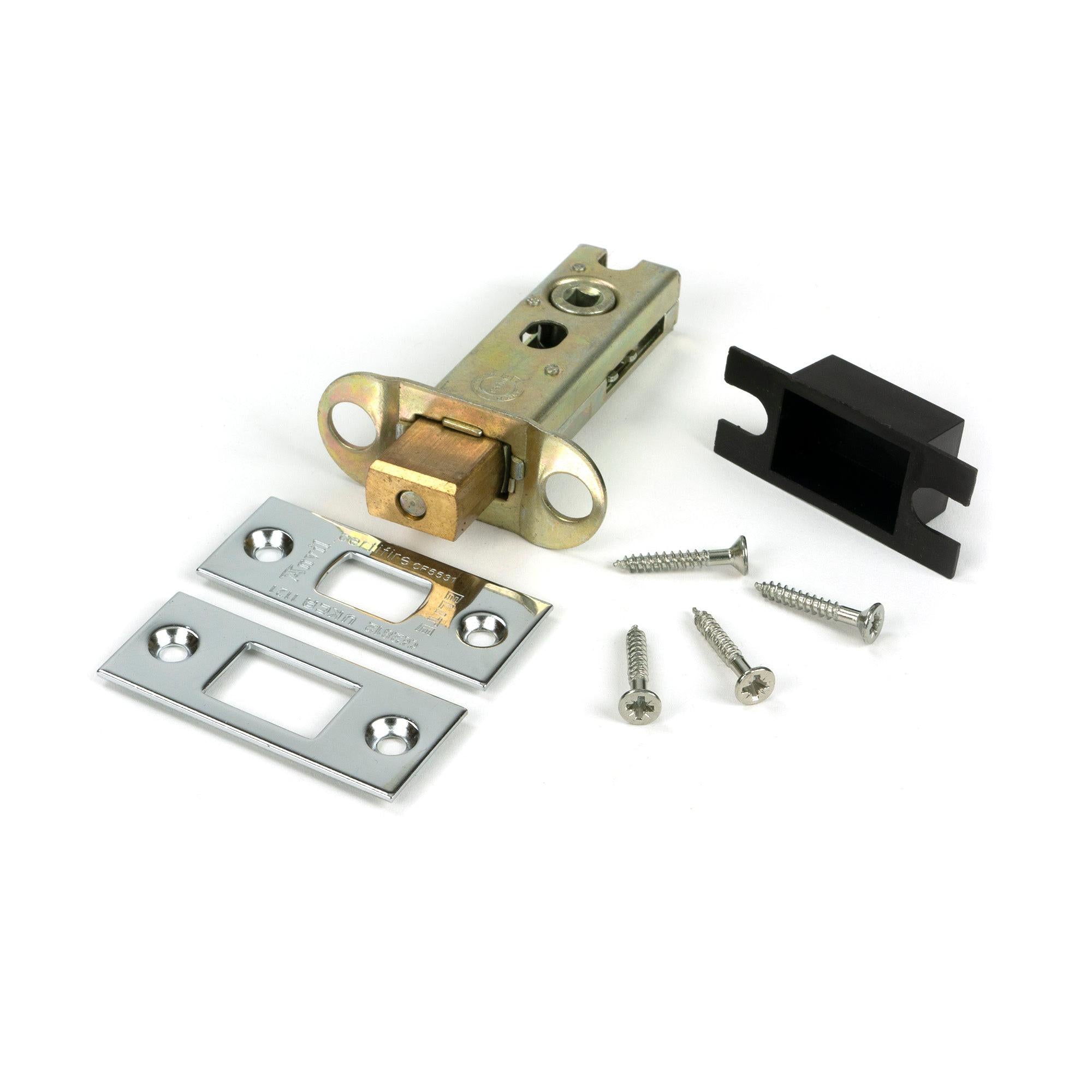 Polished SS 3" Heavy Duty Tubular Deadbolt - Deadlocks & Deadbolts - From The Anvil - Yester Home