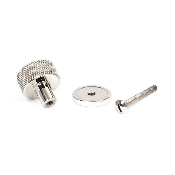 Polished SS (304) Brompton Cabinet Knob - 25mm (Plain) | From The Anvil-Cabinet Knobs-Yester Home