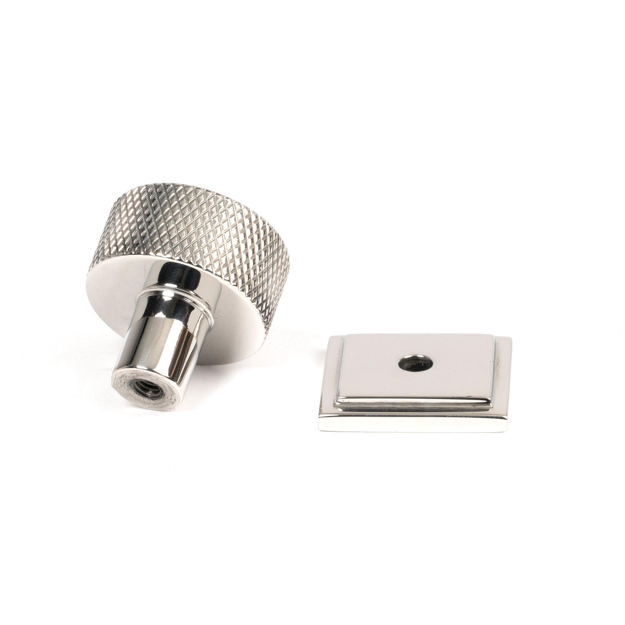 Polished SS (304) Brompton Cabinet Knob - 25mm (Square) | From The Anvil - Cabinet Knobs - From The Anvil - Yester Home