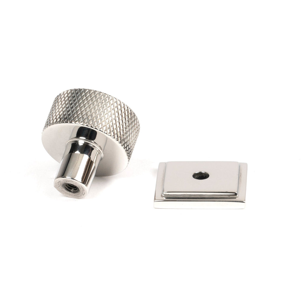 Polished SS (304) Brompton Cabinet Knob - 25mm (Square) | From The Anvil-Cabinet Knobs-Yester Home