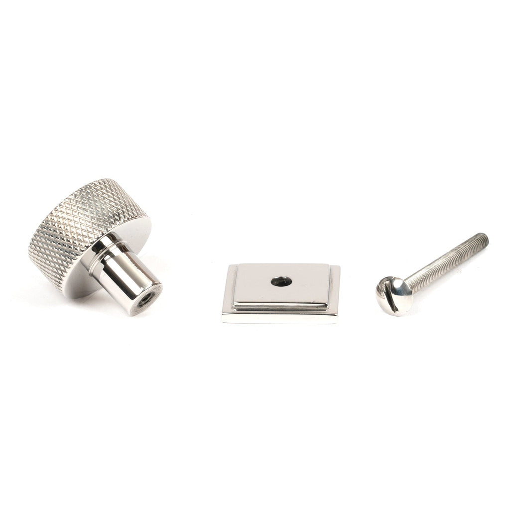 Polished SS (304) Brompton Cabinet Knob - 25mm (Square) | From The Anvil-Cabinet Knobs-Yester Home