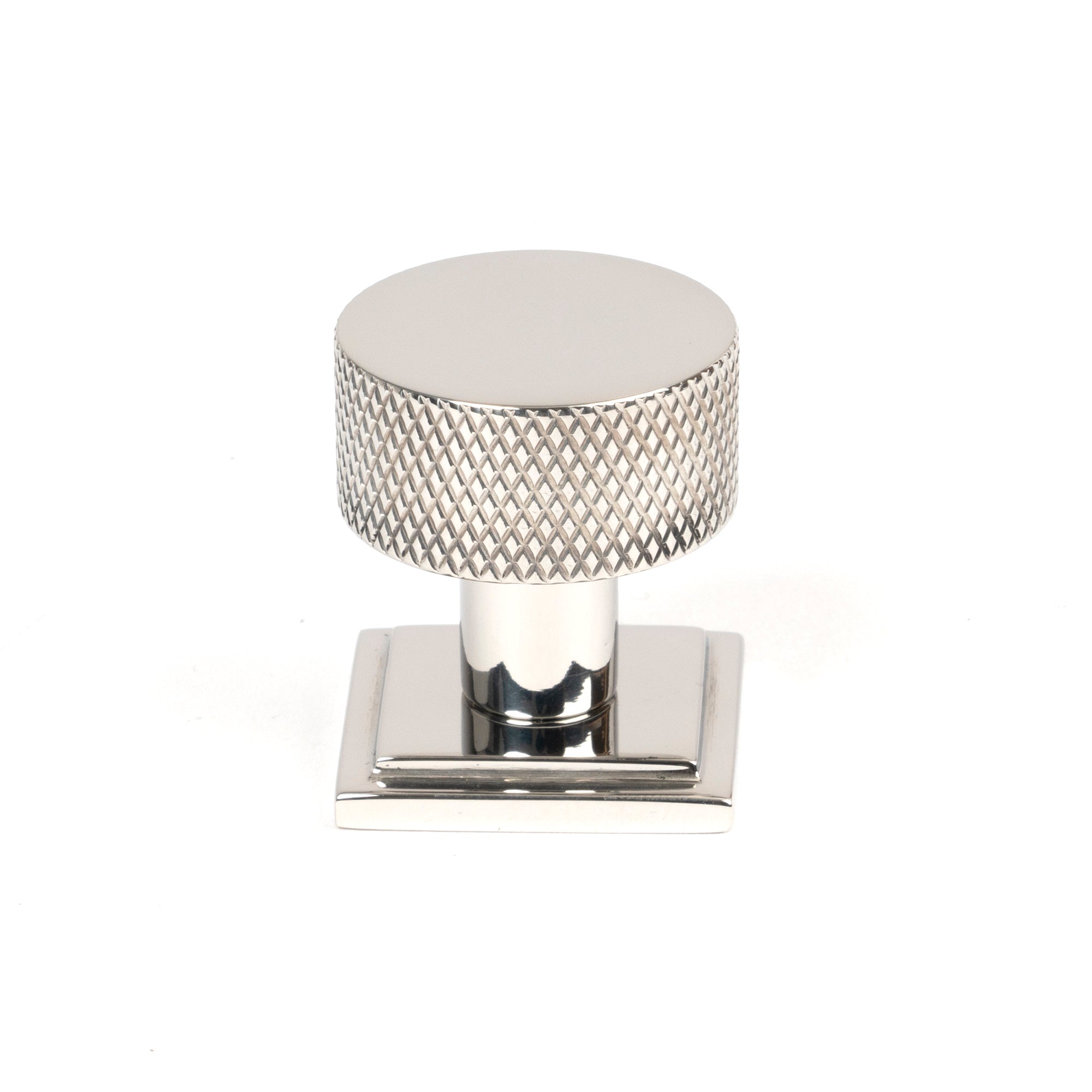 Polished SS (304) Brompton Cabinet Knob - 25mm (Square) | From The Anvil-Cabinet Knobs-Yester Home