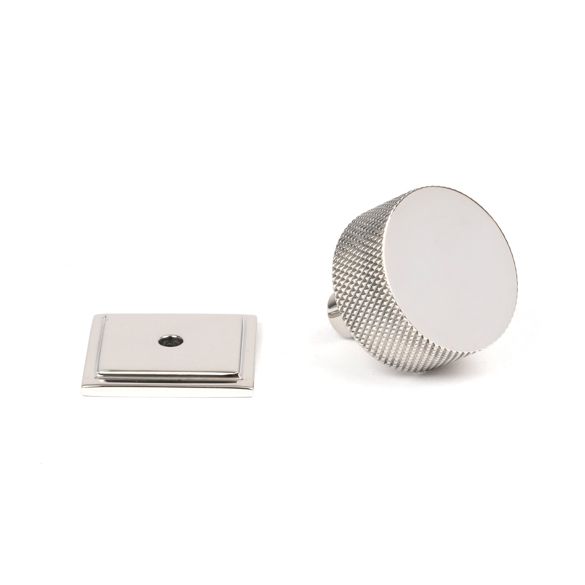 Polished SS (304) Brompton Cabinet Knob - 32mm (Square) | From The Anvil-Cabinet Knobs-Yester Home