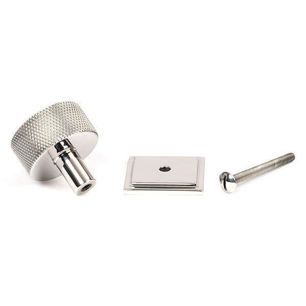Polished SS (304) Brompton Cabinet Knob - 32mm (Square) | From The Anvil-Cabinet Knobs-Yester Home